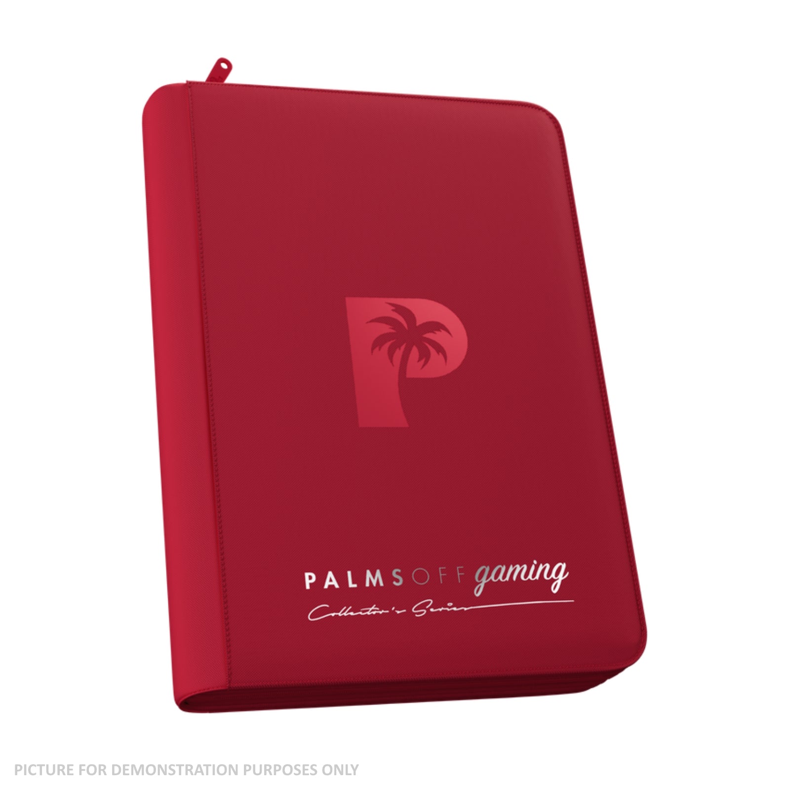 Palms Off Gaming Collector's Series Zip Binder - 4 Pocket - RED